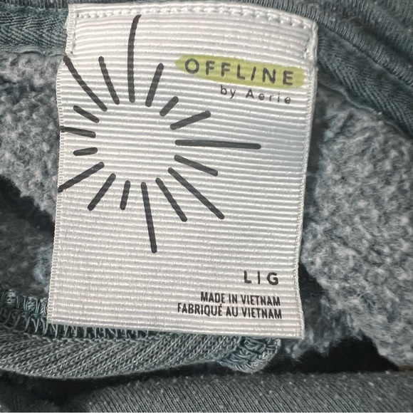 Aerie teal Hoodie Sweatshirt - Picture 4 of 6